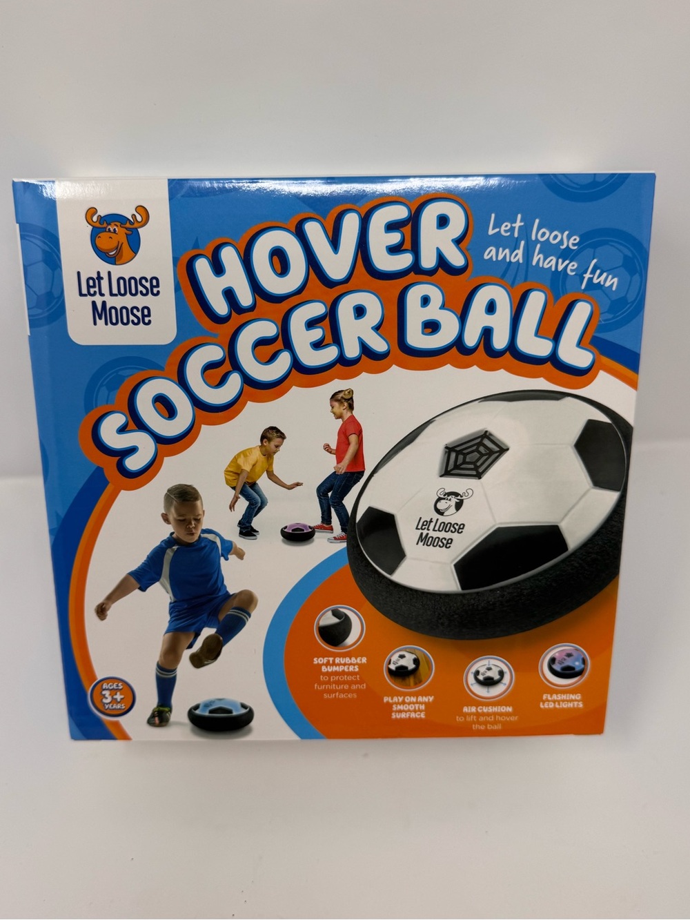 Hover Soccer Ball, Let Loose Moose, New in Box, fun sports indoor play toy